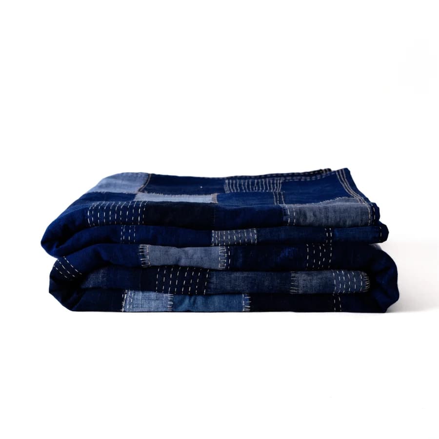 Plaid en coton Boro